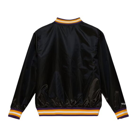 Mitchell & Ness Los Angeles Lakers Slap Sticker Reversible Jacket Black Large - Picture 5 of 5